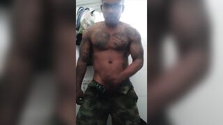 I urinate and then masturbate in my military uniform - 9 image