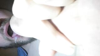 Close up orgasm in my mouth with a little cumplay and swallowing goodly ;-) - 2 image