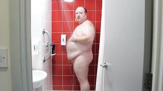 Daddy Bear Showering In Hotel - 2 image