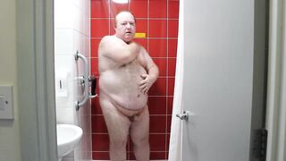 Daddy Bear Showering In Hotel - 4 image