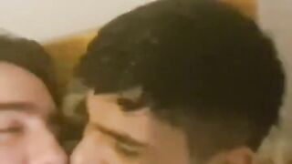 Straight Acting Athletic Dominant Black Alpha Top Interracial Soft Core Kissing Submissive Whiteman - 5 image