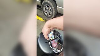 found shiny heels in rear floorboard - 3 image