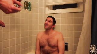 Rub a dub dub, pissing on some dude in a tub. - 2 image