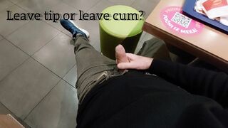 Restaurant cumshot (Leave tip or leave cum?) - 1 image