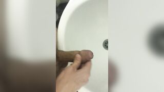 Young Twink Fast Wank And Cum In Bathroom - 3 image