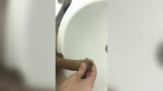 Young Twink Fast Wank And Cum In Bathroom - 4 image