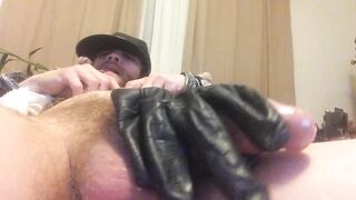 Jerking Off In Wool & Leather With Pipe - 10 image
