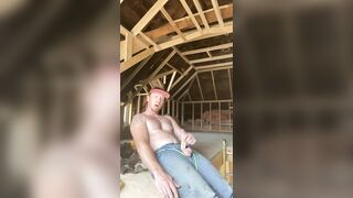 Hot ginger construction worker get off while you watch him work his woood - 6 image