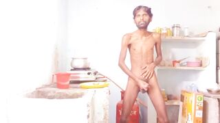 Part 3 Hot boy Rajeshplayboy993 Cooking video. Masturbating his big cock and moaning sounds - 5 image