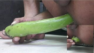 Egyptian boy play with vegetable and enjoy anal sex - 1 image