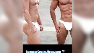 Male Supermodels sport thongs in photoshoot on Sunset Blvd! - 7 image