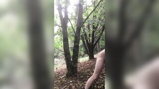 Military muscle stud works out and gets naked in the woods with war planes overhead! - 9 image