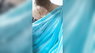Indian crossdresser wearing saree boy to girl transformation sissy anal showing body parts - 9 image