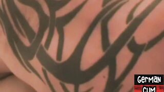 German jocks fist and bareback in group in group action - 7 image