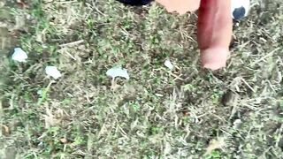 Piss with erection at a cruising area - 3 image