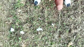 Piss with erection at a cruising area - 4 image