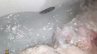 Fucking a hot tub water jet - SoloXman - 3 image