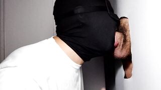 Porn actor comes to my gloryhole for the first time to give me a blowjob. - 4 image