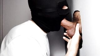 Porn actor comes to my gloryhole for the first time to give me a blowjob. - 8 image