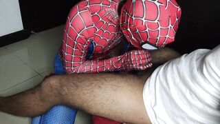 I fuck Spiderman mouth with my big cock - 5 image