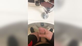 Jerking off in a public urinal - 3 image