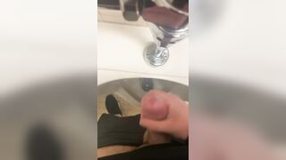 Jerking off in a public urinal - 9 image