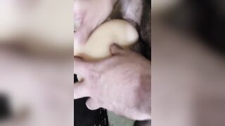 Breaking in my new toy! Its so tight.