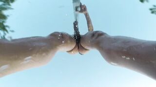 Shower outside/outdoor with boner and slowmotion - 7 image
