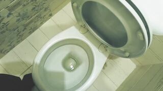 Teen boy pissing in toilet at home / Andris - 2 image