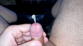quick wank my small foreskin cock with cumshot - 1 image
