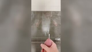 Messy Cumshot on a glass door - 5 image