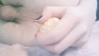 Femboy Plays and Gapes herself with some Corn - 9 image