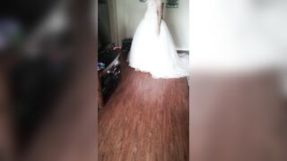 Showing proper love to an overprotective brides wedding dress - 2 image