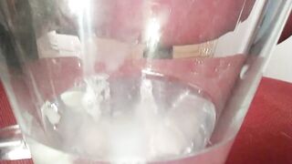 Spreading sperm in the glass of water...ACTION! - 9 image