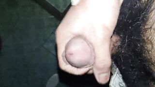 Young gay : big penis solo cum of toilet - 3 image