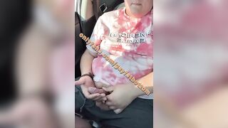 Horny chub can't wait and jerks uncut dick in the Walmart parking lot - 5 image