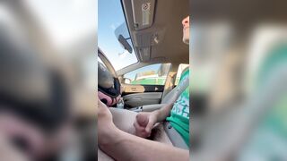 Hot trucker watches me jack off while driving - 3 image