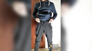 STRAIGT GUY STRIPPING AND CUMMING AT WORK! - 3 image