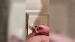 Cute young femboy jerks in the shower until he cums - 4 image