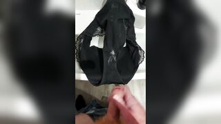 Another guys wifes panties tribute. - 6 image