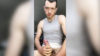 Beating my thick cock and fingering my hairy ass for the first time on cam - 7 image