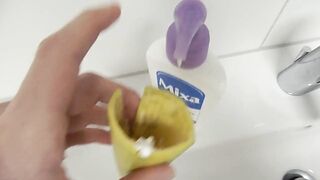 Fucking and Cumming into Banana peel - 2 image