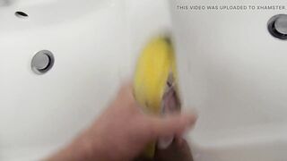 Fucking and Cumming into Banana peel - 8 image