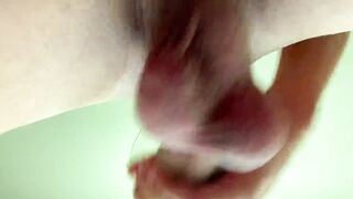 Close up bottom view for twink balls ( under balls POV ) - 7 image