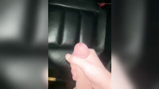 Big cum over car seats! - 2 image