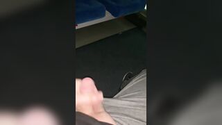 Jacking off my small dick in public - 10 image