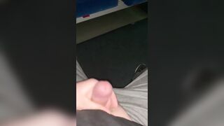 Jacking off my small dick in public - 5 image