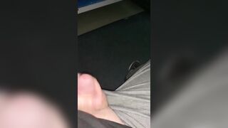Jacking off my small dick in public - 8 image