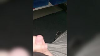 Jacking off my small dick in public - 9 image