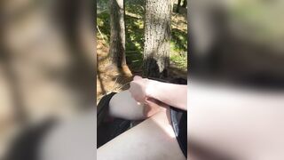 18 yo twink cums all over me in woods - 2 image
